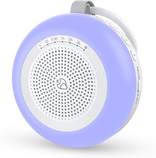 Portable Sound Machine for Baby,LEICEX White Noise Machine,33 Soothing Sound 10 Colors Night Light Sleep Machine for Baby Kids,Timer and Memory, Travel Sound Machine for Sleep Office Privacy Travel - Bloomnest