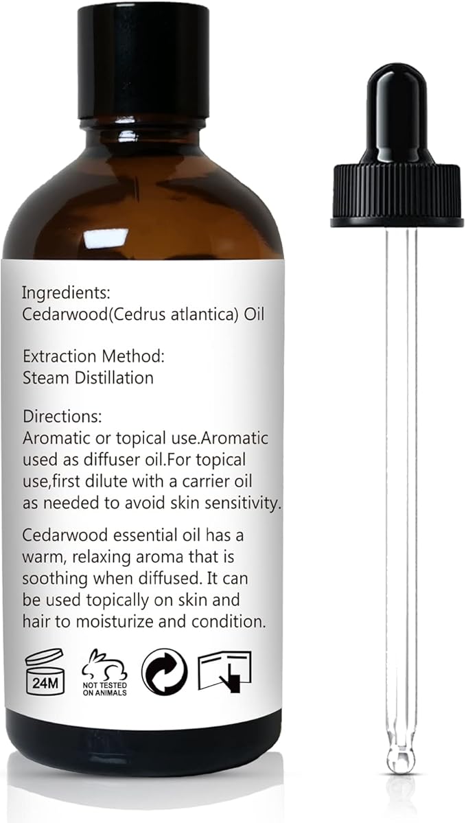 Cedarwood Essential Oil for Diffuser Skin Hair Holiday Home Care - Bloomnest