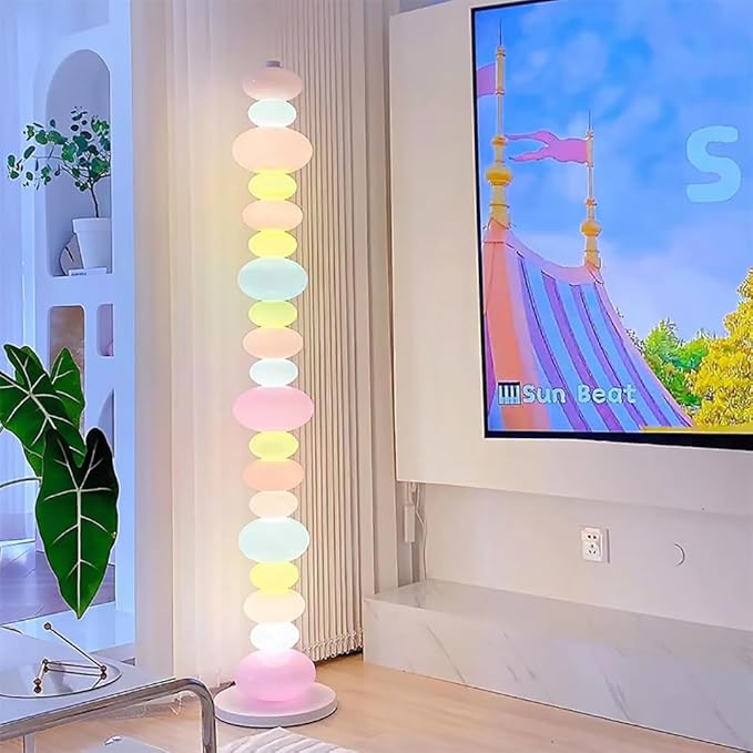 Nordic Children Floor Lamp Color Modern Family Iiving Room Bedroom Creativity LED Decorative Atmosphere (N) - Bloomnest