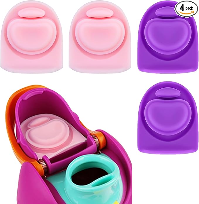 4pcs Replacement Stopper Seal Compatible with Owala FreeSip 24oz 32oz,Water Bottle Lid Insert Cap Silicone Seal Parts for Owala 16/19/24/32/40oz Spout Gasket Mouth piece Accessories F9 Frokolla