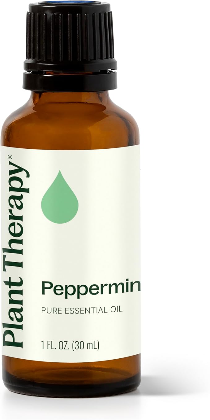 Plant Therapy Peppermint Essential Oil 30 mL (1 oz) 100% Pure, Undiluted, Natural Aromatherapy for Diffuser & Topical Use, Relaxation, Digestion, Respiratory, & Massage, Peppermint Oil for Skin & Hair PlantTherapy