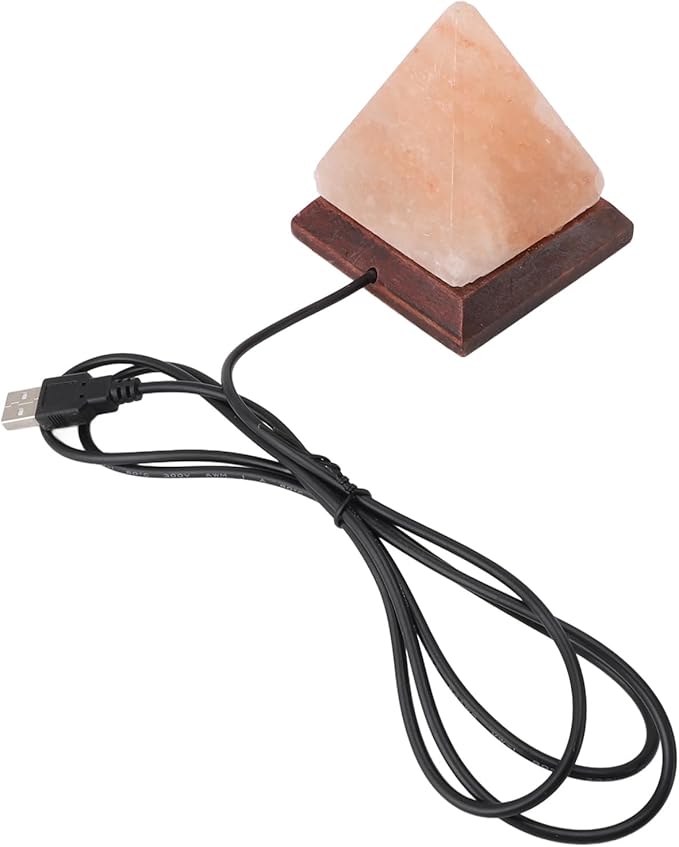 Himalayan Salt Lamp RGB 7 Colors Changing Hand Carved with Wood Base Lamp for Home Decoration Gift - Bloomnest