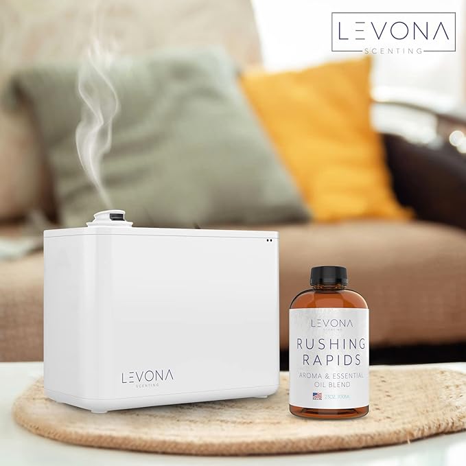 Levona Scent Essential Oil - Fresh Aroma for Home, Office, Hotel & Spa, Perfect in Humidifiers and Diffusers, Luxury Fragrance, With Grapefruit, Citrus, Vanilla Notes - 700ml/ 23 fl oz, Rushing Rapids LEVONASCENT