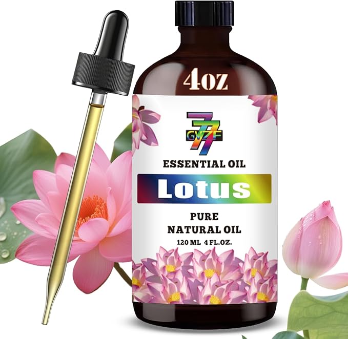 Lotus Essential Oil (4 oz/120 ml) — Lotus Oils for Aromatherapy, diffusers, humidifiers, Home fragrances, DIY Skincare, soap Making, DIY Candle, Relaxation, Yoga, and Meditation - Bloomnest