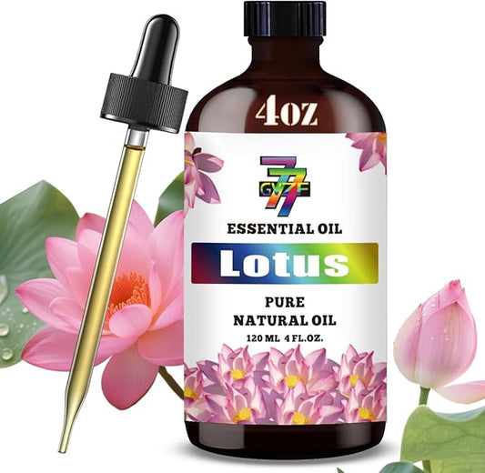 Lotus Essential Oil (4 oz/120 ml) — Lotus Oils for Aromatherapy, diffusers, humidifiers, Home fragrances, DIY Skincare, soap Making, DIY Candle, Relaxation, Yoga, and Meditation - Bloomnest