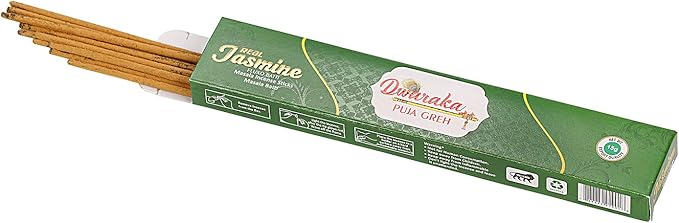 Dwaraka - Incense Sticks - Jasmine, 100 Sticks, All Natural, Chemical Free DwarakaOrganic