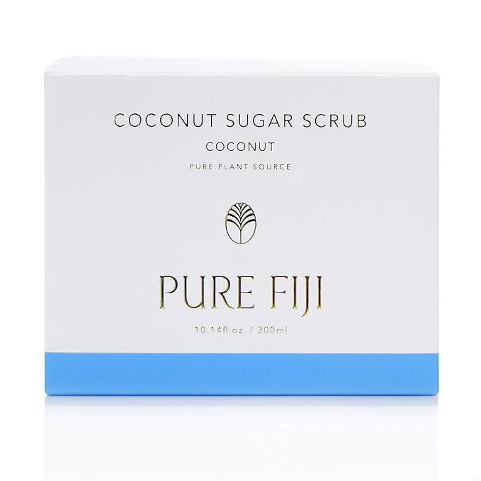 Pure Fiji Coconut Sugar Body Scrub, Coconut (10.14oz/300ml) - Bloomnest