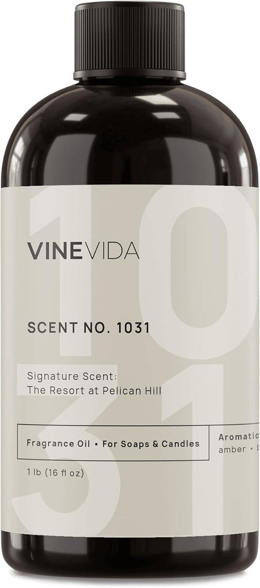 VINEVIDA Scent NO. 1031 Fragrance Oil for Cold Air Diffusers - 16oz (1lb) - Inspired by: The Resort at Pelican Hill Hotel Fragrance Diffuser Oil - Hotel Scents for Home - Diffuser Oil VINEVIDA