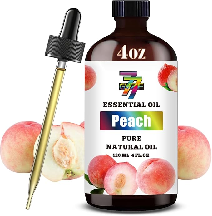 Peach Essential Oil (4 oz/120 ml) — Peach Oils for Aromatherapy, diffusers, humidifiers, Home fragrances, DIY Skincare, soap Making, DIY Candle Making, Relaxation, Yoga, and Meditation - Bloomnest