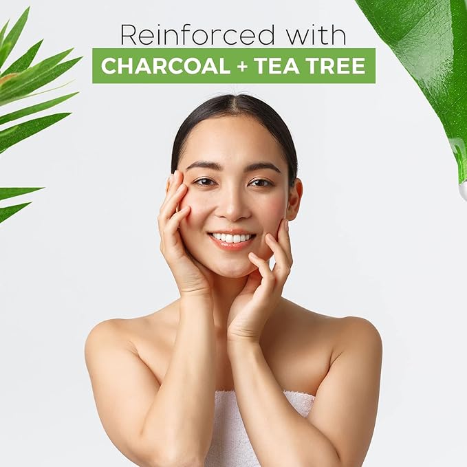 Charcoal & Tea Tree Peel-Off Face Mask - Blackhead Remover, Acne Treatment, Unclogs Pores, Deep Cleansing - Dermatologist Tested Korean Skincare, Clean Beauty, Cruelty-Free - 6.7 Fl oz - Bloomnest