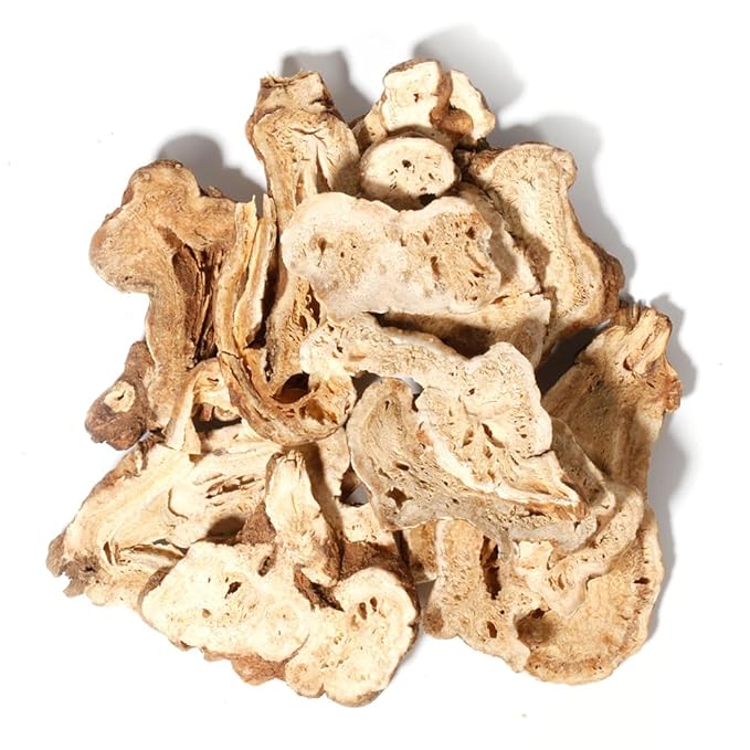 Hapsmiley Atractylodes macrocephala (White Atractylodes/Bai Zhu/白术) – Sliced, Suitable for Tea and Cooking | 100g (3.5 oz) Dried Chinese Herb - Bloomnest