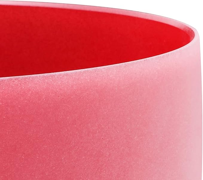FMTY 10inch Crystal Singing Bowl Red C Note Root Chakra with soft carrying case and Singing Mindfulness, Yoga, Spiritual and Body Healing and Energy Cleansing