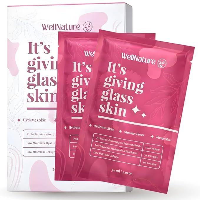 IT'S GIVING GLASS SKIN™ The Original Overnight Real Deep Mask - Hydrating Hydrogel Turns Transparent Sleep Mask Bio-Collagen Oligo-Hyaluronic Acid, Valentine's Day Skincare Gift, Pack of 4 - Bloomnest