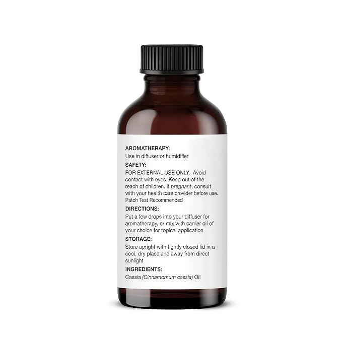Majestic Pure Cassia Essential Oil with Glass Dropper - 1 Fl Oz - 100% Pure and Natural Cassia Oil - Premium Grade Essential Oils for Diffuser, Aromatherapy, Soap and Candle Making - Bloomnest