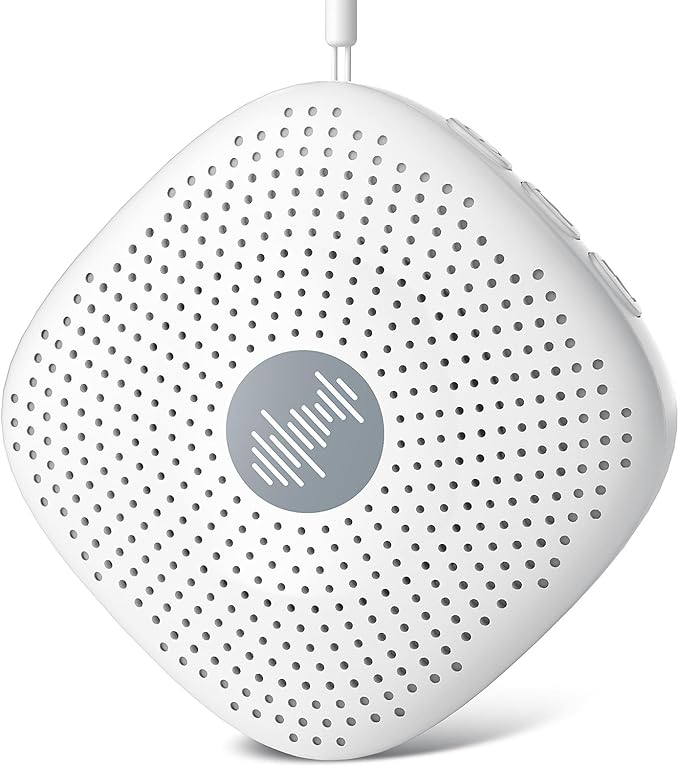 White Noise Machine,Portable Sound Machine for Baby Adult,21Soothing Sound,Auto-Off Timer,Noise Canceling for Office & Sleeping, Compact Size for Home,Travel,Registry,White - Bloomnest