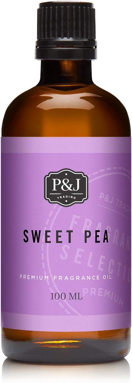 P&J Trading Fragrance Oil | Sweet Pea Oil 100ml - Candle Scents for Candle Making, Freshie Scents, Soap Making Supplies, Diffuser Oil Scents PJTrading
