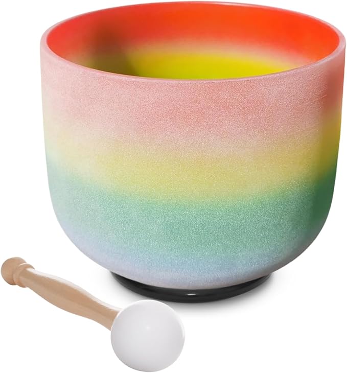 528Hz 8 Inch C Note Crystal Singing Bowl Sound Healing Meditation Sound Bowl Sound Healing - Bloomnest