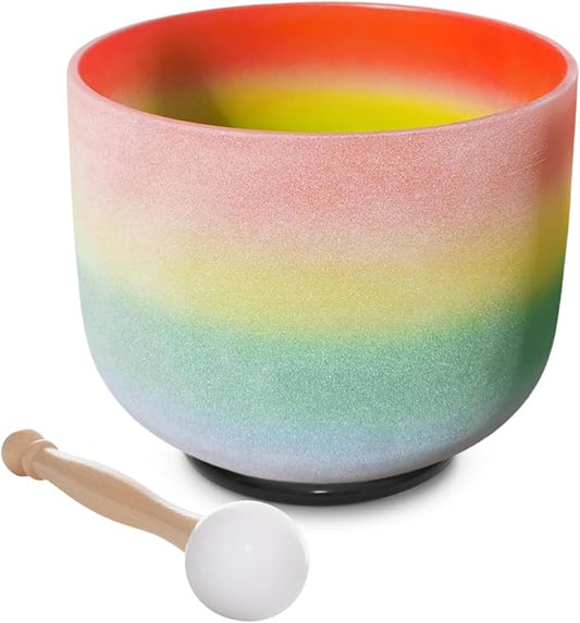 528Hz 8 Inch C Note Crystal Singing Bowl Sound Healing Meditation Sound Bowl Sound Healing - Bloomnest