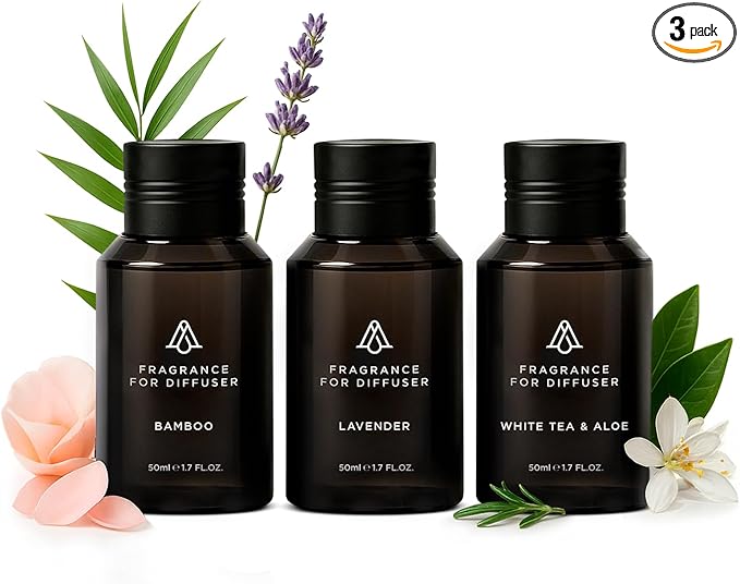 AromaPlan Home Spring Collection Scents,Hotel Premium Collection Set- 5 Star Hotel Collection- Natural, Non-Toxic Cold Air Diffuser Oil - Gift Ready, Diffuser Oils Scent (3 Pack/1.7 fl.oz (50 ml) - Bloomnest