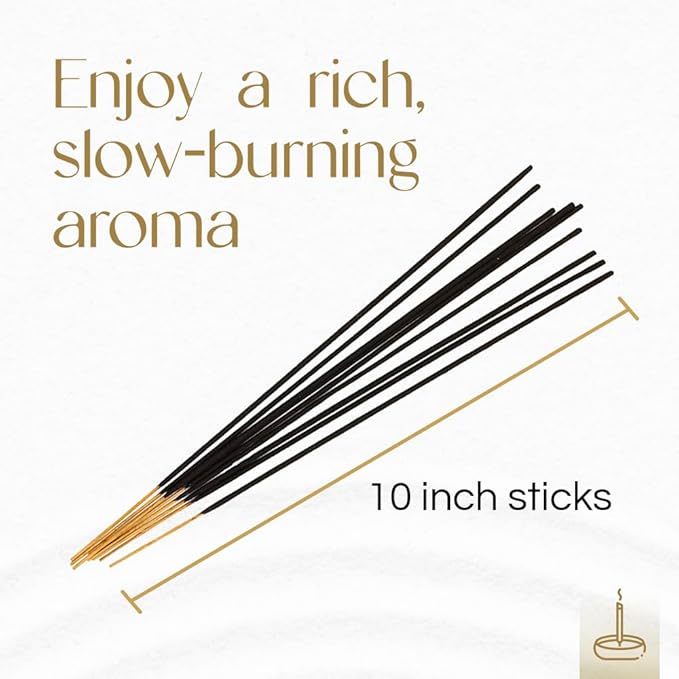 Gonesh - Extra Rich Scented Incense Sticks - Non-Toxic 10” Slow Burn Aromatic Sticks - Sandalwood - 100 Pack Gonesh