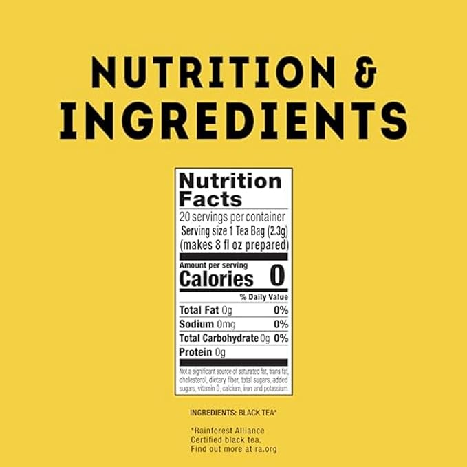 Lipton Black Tea English Breakfast, Pyramid Tea Bags, Flavored Teabags, 20 Total Bags (Pack of 2) - Bloomnest
