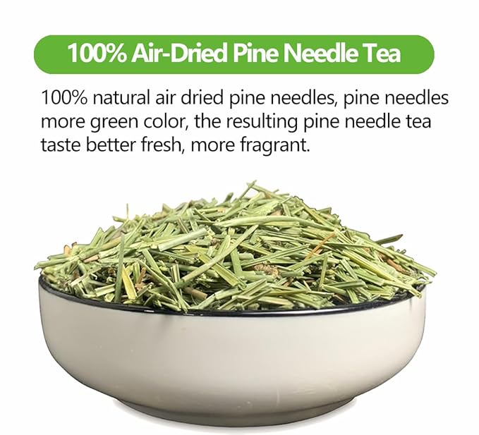 Premium 100 Pine Neddle Tea Bags,100% Picked from Natural Wild Pine Neddle, No Caffeine & No Additives. - Bloomnest