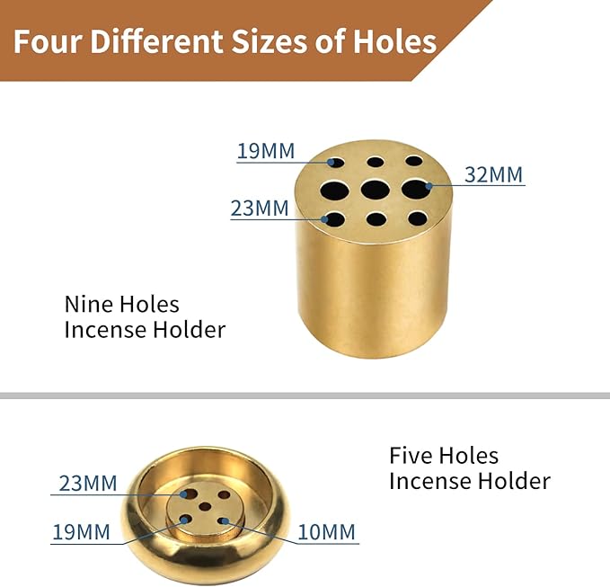 Vrupin Natural Marble Incense Burner, Handmade Incense Stick Incense Burner Reflux Burner, Ideal for use in Meditation, Incense Smokers and Decoration. (Black)