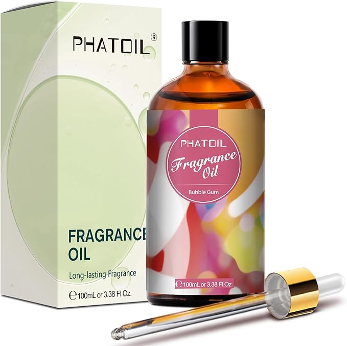 PHATOIL Bubble Gum Fragrance Oils for Aromatherapy, 3.38FL.OZ Diffuser Oils for Home, Perfect for Aromatherapy, Humidifiers, Yoga, DIY Candle and Soap Making - 100ml - Bloomnest