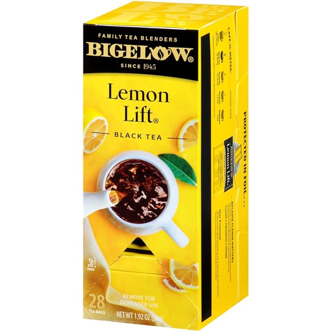 Bigelow Lemon Lift Black Tea Bags 28-Count Box (Pack of 3) Lemon Flavored Black Tea Naturally & Artificially Flavored - Bloomnest