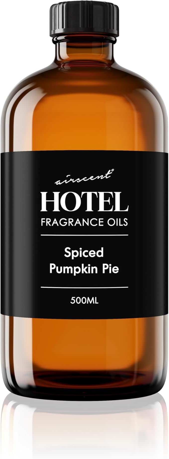 AirScent Spiced Pumpkin Pie Holiday Diffuser Oil - Premium Pumpkin Spice Holiday Fragrance Oil for Ultrasonic and Waterless Diffusers and Crafting - 500ml, 16.9 fl oz Glass Bottle - Bloomnest