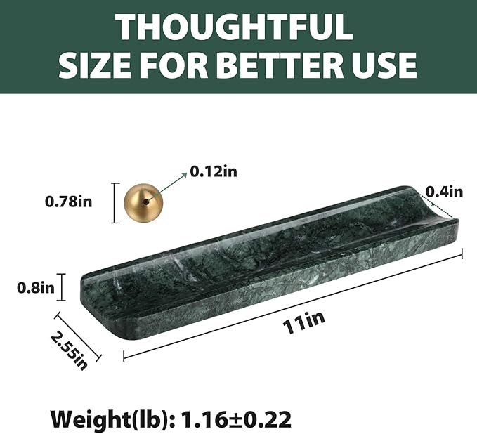 Koville Luxury Natural Indian Marble Incense Holder, Incense Holders for Sticks, Incense Burner Holder, Ideal for Meditation and Relaxing, Easy to Clean(Indian Green) - Bloomnest