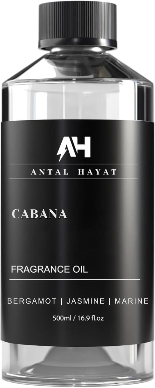 Hotel Scents Diffuser Oil Cabana - Aromatherapy Fragrance Inspired by Ritz Carlton Diffuser Scent - Luxurious Aromatherapy Oil with Bergamot, Jasmine, Marine - Luxury Home Scents Refill - 500mL - Bloomnest