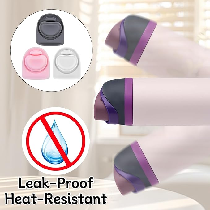 3pcs Replacement Rubber Stopper Seal Compatible with Owala FreeSip 24oz 32oz,Water Bottle Lid Cap Silicone Seal Parts for Owala 16/19/24/32/40oz Spout Gasket Mouthpiece Piece Accessories F8 Frokolla