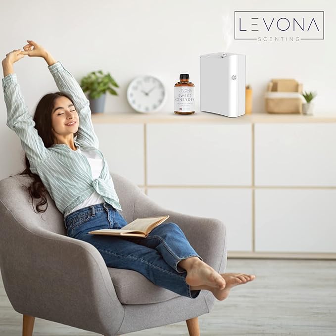 Levona Scent Oil Diffuser Essential Oils: Essential Oils Home Luxury Scents - Sweet Honeydew Essential Oil - Sweet & Fresh Notes of Nectarine and Floral Rose Essential Oil - 500 Ml Fragrance Oils - Bloomnest