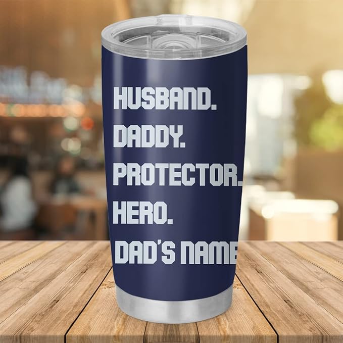 Custom Top Dad Pilot Airplane Tumbler Cup, Gift For Pilot Dad, Father, Papa 20Oz 30Oz Insulated CoffeeTea with Lid - Bloomnest
