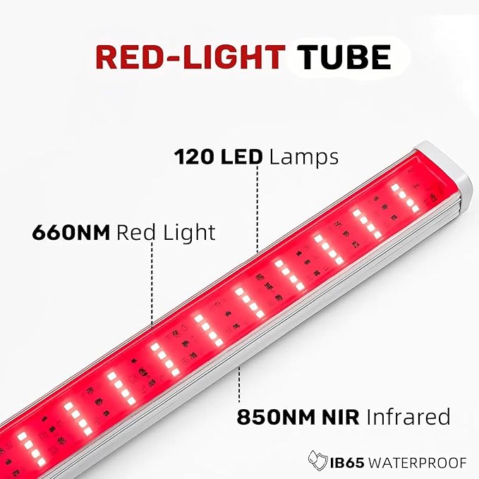 Red Light for Sauna 660nm and 850nm Infrared Therapy Panel for Portable Sauna Accessories Lucear