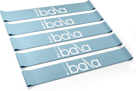 Bala Booty Bands Resistance Bands for Women & Men - Elastic Exercise Bands for Working Out - Wrist, Ankle, Legs & Booty Bands - Workout Resistance Bands for Yoga, Pilates, Strength Training - Bloomnest
