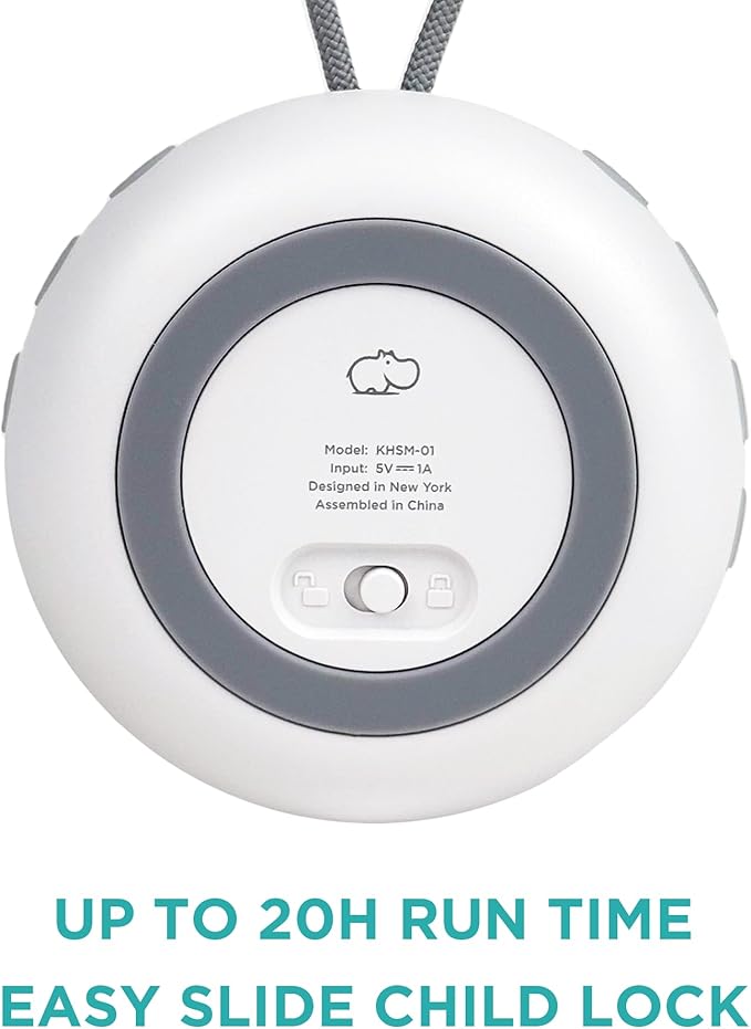 LittleHippo White Noise Machine | Portable Sound Machine for Babies, Kids, Adults | Sleep Soother | 19 Soothing Sounds | Long Battery Life | Travel, Registry, Baby Shower, Gift - Bloomnest