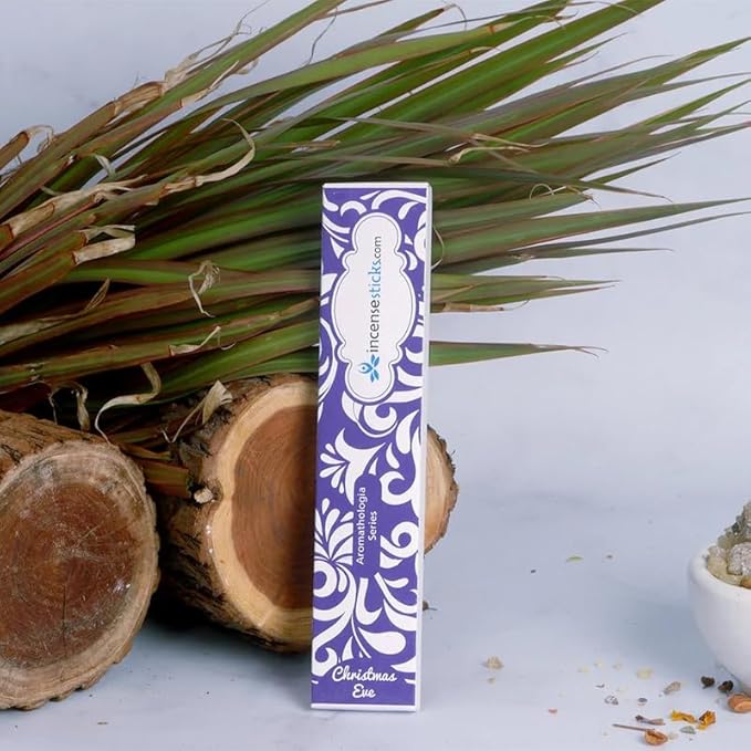 Incensesticks Christmas Incense 8"" 12 Sticks - Aromatologia Incense Sticks - Pack of 2 - Bloomnest