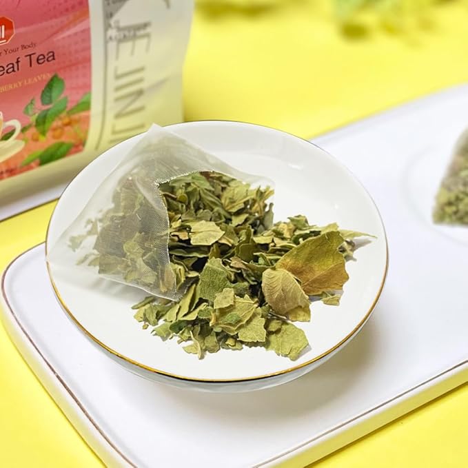XIEJINJI Raspberry Leaf Tea, 40 Tea Bags – 100% Natural Caffeine-Free Blend to Support Women’s Wellness, No Additives, Pyramid Clear Filter Teabag - Bloomnest