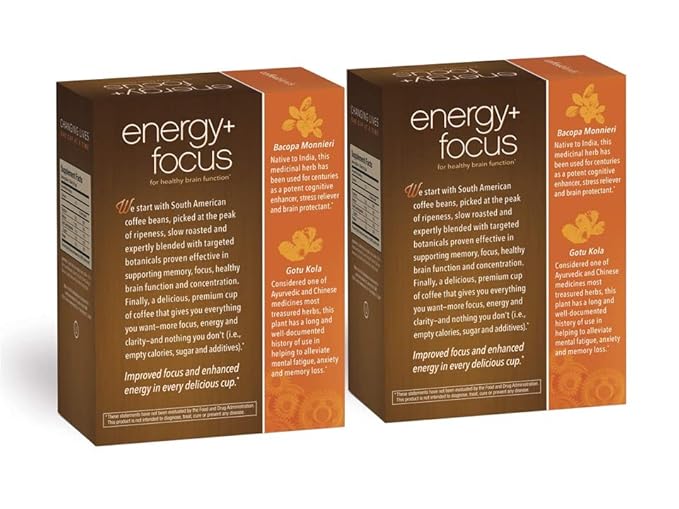 Javita Energy + Focus Instant Coffee Packets, 100% South American Arabica & Robusta Blend, plus Herbs for Clarity, Energy, & Focus, Keto, Dieters Drink, 2 box / 24 (4.2g Sticks), 48 Count - Bloomnest