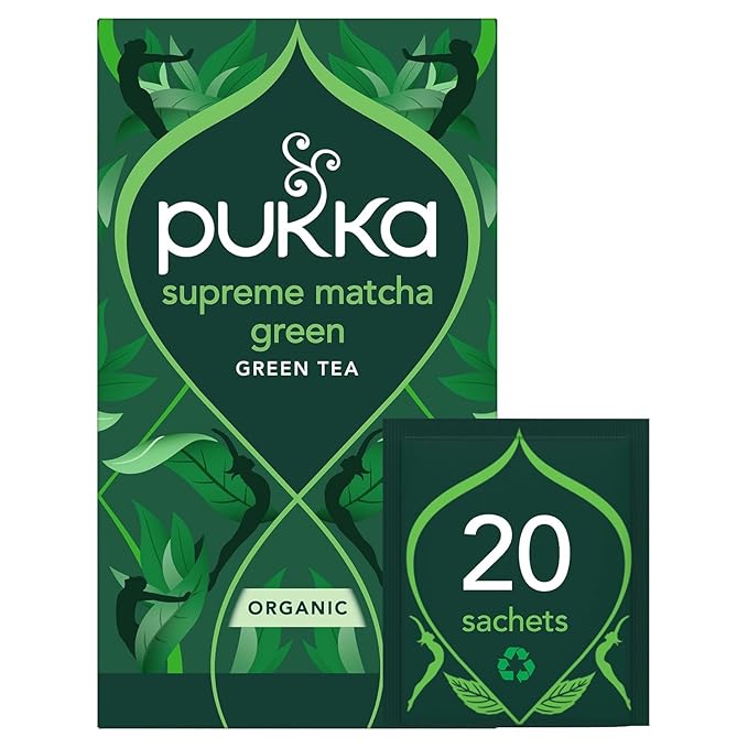 Pukka Tea Bags, Organic (Three Ginger, & Supreme Matcha Green) (2ea / 20ct) (Variety Pack) - Bloomnest