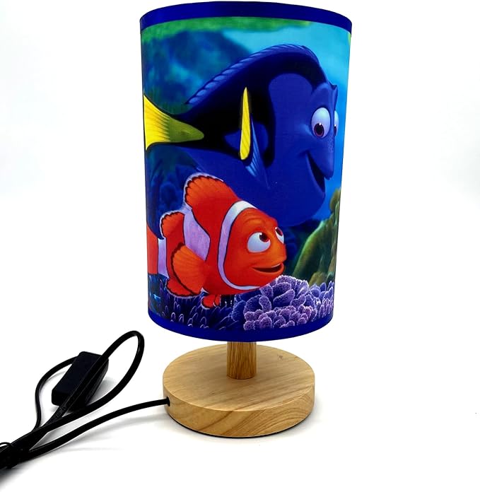 Wood Base Table Lights Dory Table Lamp with Light Bulb Bedside Night Light Great Decor or Gift Ideas, SN-001 - Bloomnest
