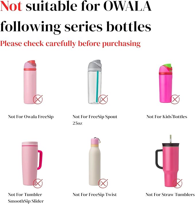 Silicone Boots Compatible with Owala 30oz & 40oz FreeSip Sway Bottles – Non-Slip, Scratch-Resistant Protective Sleeve KPWIN