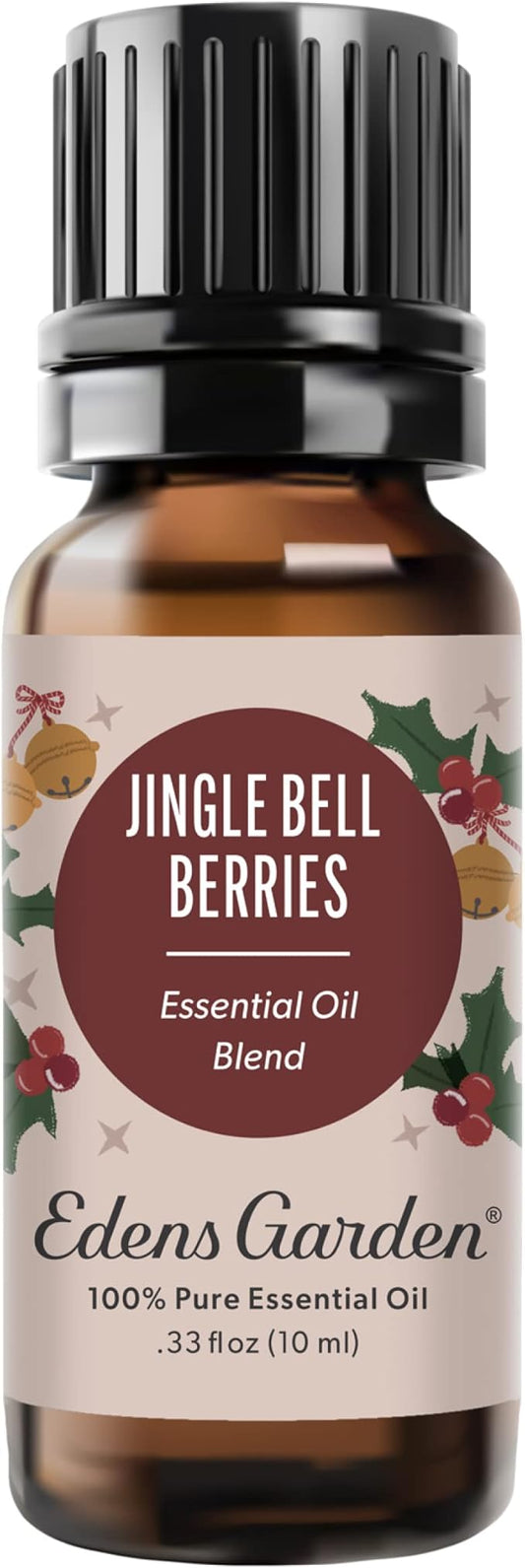 Edens Garden Jingle Bell Berries Essential Oil Blend- 100% Pure Premium Grade, Undiluted, Natural, Therapeutic, Aromatherapy, The Best for Diffusing, Candle, Laundry, Humidifiers 10 ml (.33 fl oz) - Bloomnest