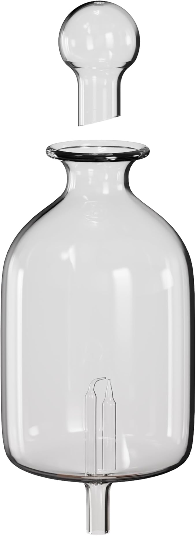 30ml Hand-Blown Glass Atomizing Chamber for Waterless Essential Oil Diffusers - High Transparency, Plastic-Free Nebulizing Vessel, DIY Replacement Accessory, Aria CHEZARTEMIS