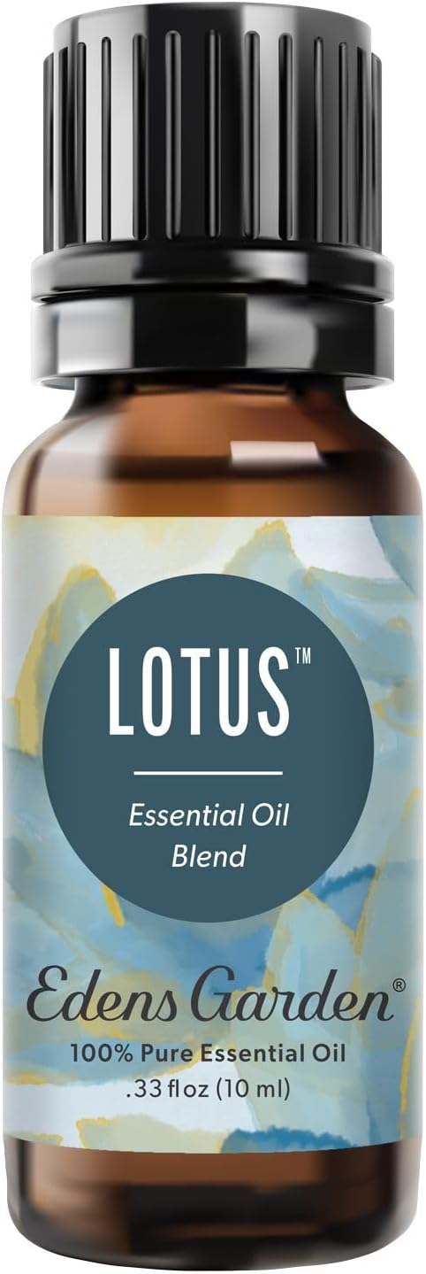 Edens Garden Lotus Essential Oil Blend – 100% Pure Premium Grade, No Artificial Fragrances, Undiluted & Natural, For Skin, Massage, Candle Making, Meditation & Diffuser, Floral Aroma 10 ml (.33 fl oz) EdensGarden