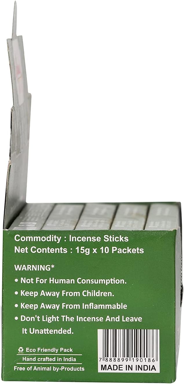 Dwaraka - Incense Sticks - Jasmine, 100 Sticks, All Natural, Chemical Free DwarakaOrganic