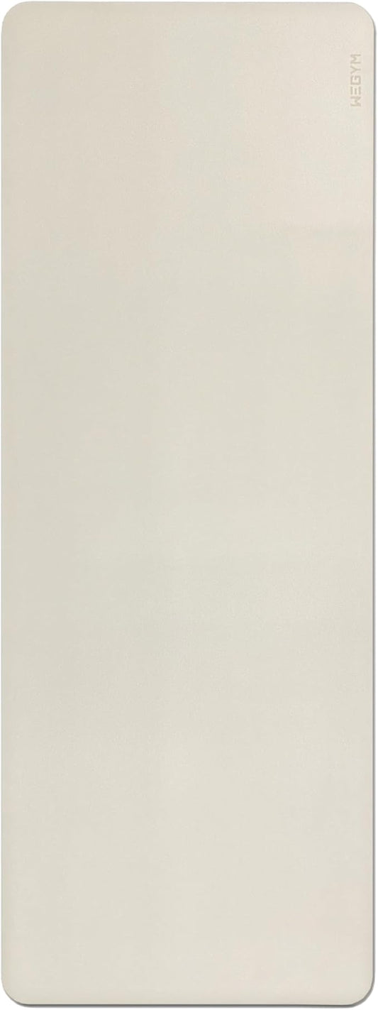 WeGym Yoga Mat, 4mm Cushioned Exercise Mat for Yoga, Pilates, Home Workouts - Anti Slip Polyurethane Suede Yoga Mat with Carrying Strap