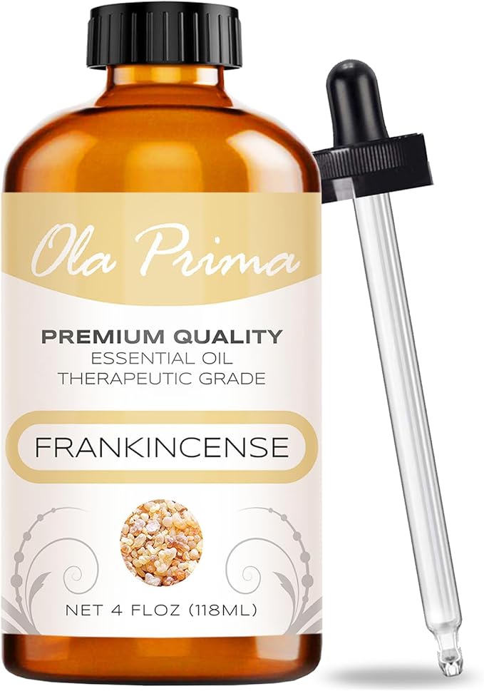 Ola Prima Frankincense Essential Oil 4oz – Frankincense Therapeutic Essential Oil 4 Fluid Ounces - Bloomnest